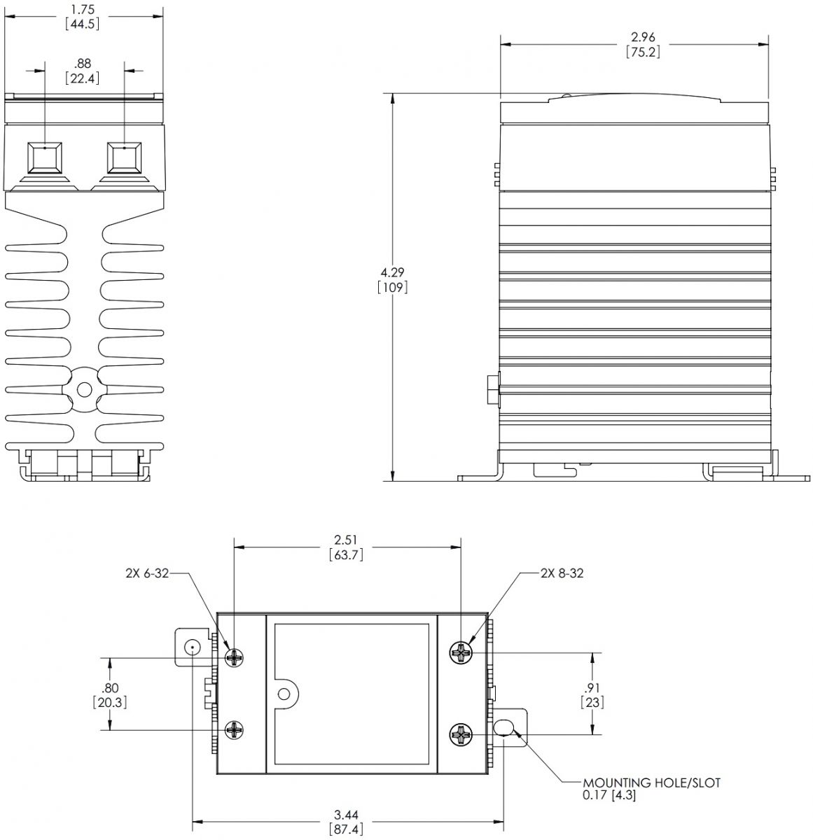 ממסר מצב מוצק לפס דין CRYDOM SSR CMRD4845
